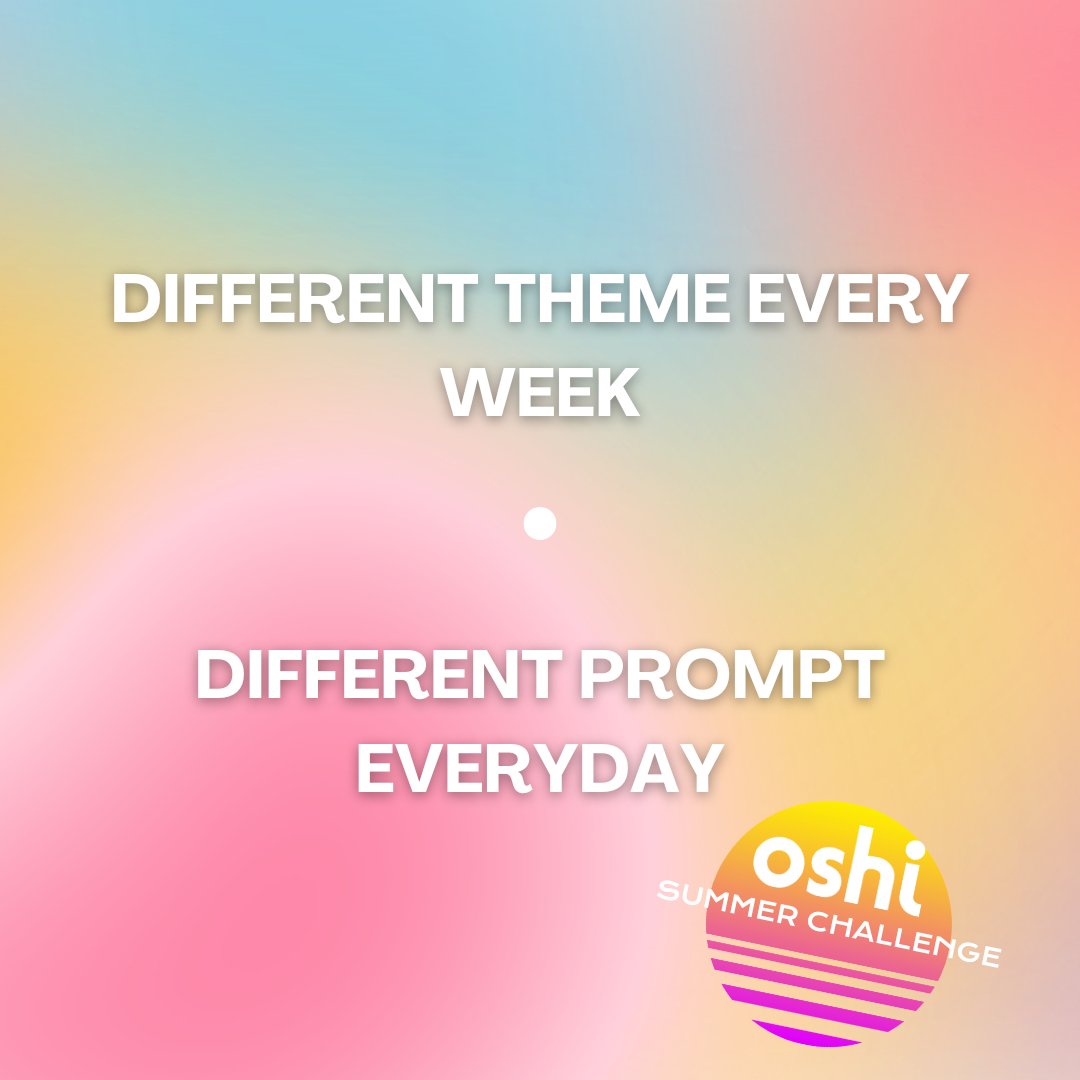 oshi4ever_'s tweet photo. #OshiSummerChallenge is HEREEE!☀️

Let's get creative and win you guys some prizes!✨

How To Participate:

✨Make sure you have a free Oshi account  & you follow us on X

✨Post weekly responses to the audio prompts

✨Share on X & use the hasthag #OshiSummerChallenge

Each week we'll drop a new theme with a different prompt every other day to keep you guys feeling inspired <3 

#VTuberUprisings