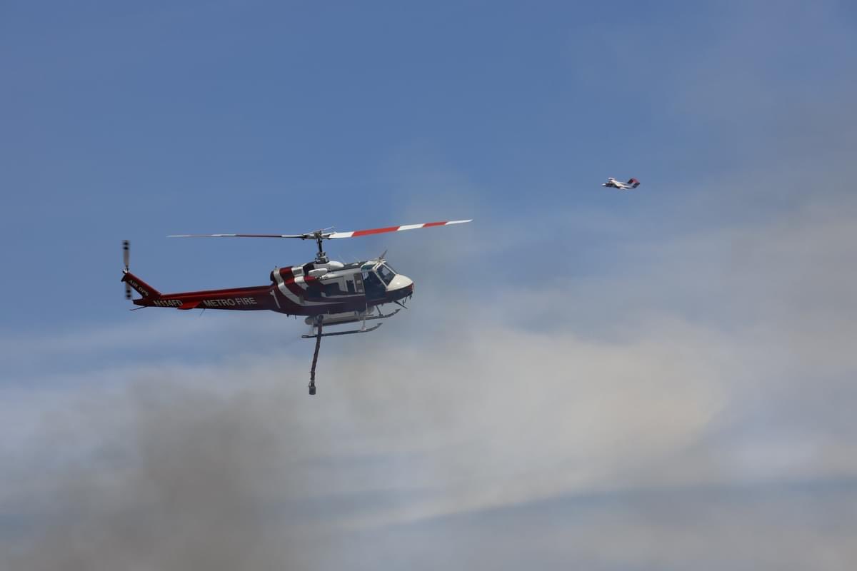MetroAirOps's tweet photo. Some more Copter1 Pics from the Excelsior Fire on Sunday in Sacramento County.📸by Patrick Stanley https://t.co/QyiD91RGSb