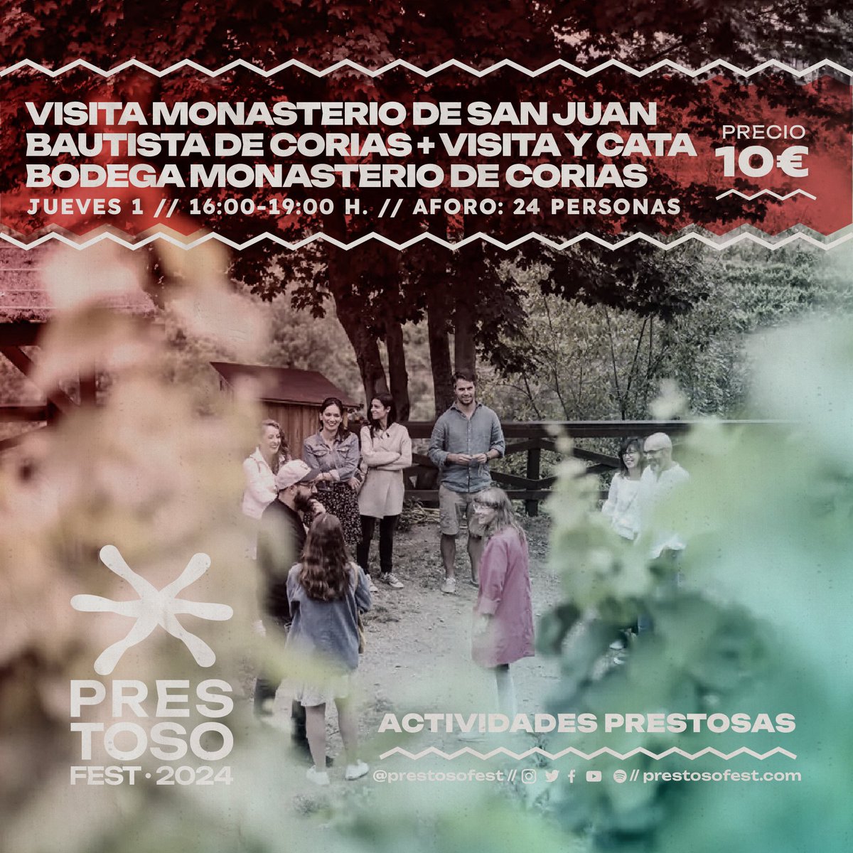 ¿A quién no le va a gustar un Monumento Histórico-Artístico Nacional del siglo XI? Realizaremos una visita de la mano de <a href="/GreendoorAstur/">Greendoorasturias</a> e iremos a la <a href="/bodegacorias/">Bodega Monasterio de Corias</a>, donde conoceremos sus viñedos, bodegas y sala de catas.

👉 prestosofest.com/actividades-pa…