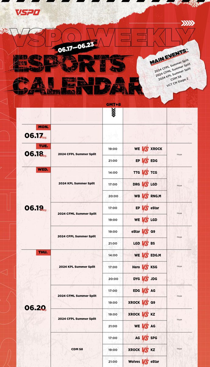 realheroesports's tweet image. Check out this week's esports calendar! #kpl #cfpl #cfml #cdm #vctcn