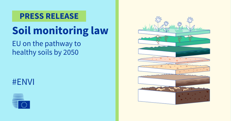 EUCouncilPress's tweet photo. 🥬95% of the food we eat comes from soil
🐜25% of world’s biodiversity is hosted there
  ‼️ over 60% of the EU’s soils are not in a good condition

The @EUCouncil has adopted its position to put the EU on a pathway to healthy soils by 2050.

Read the press release✍️