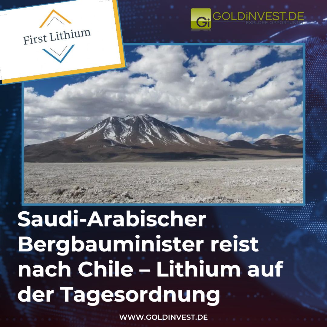 GOLDINVEST_de's tweet image. Das saudische Interesse an chilenischem #Lithium könnte sich auf eine Reihe von neuen Lithiumprojekten auswirken. Darunter auch die drei großen Lithium-Salare Ollague; Carcote und Ascotan. In allen drei Salaren besitzt der kanadische Lithium-Explorer #FirstLithium aussichtsreiche…