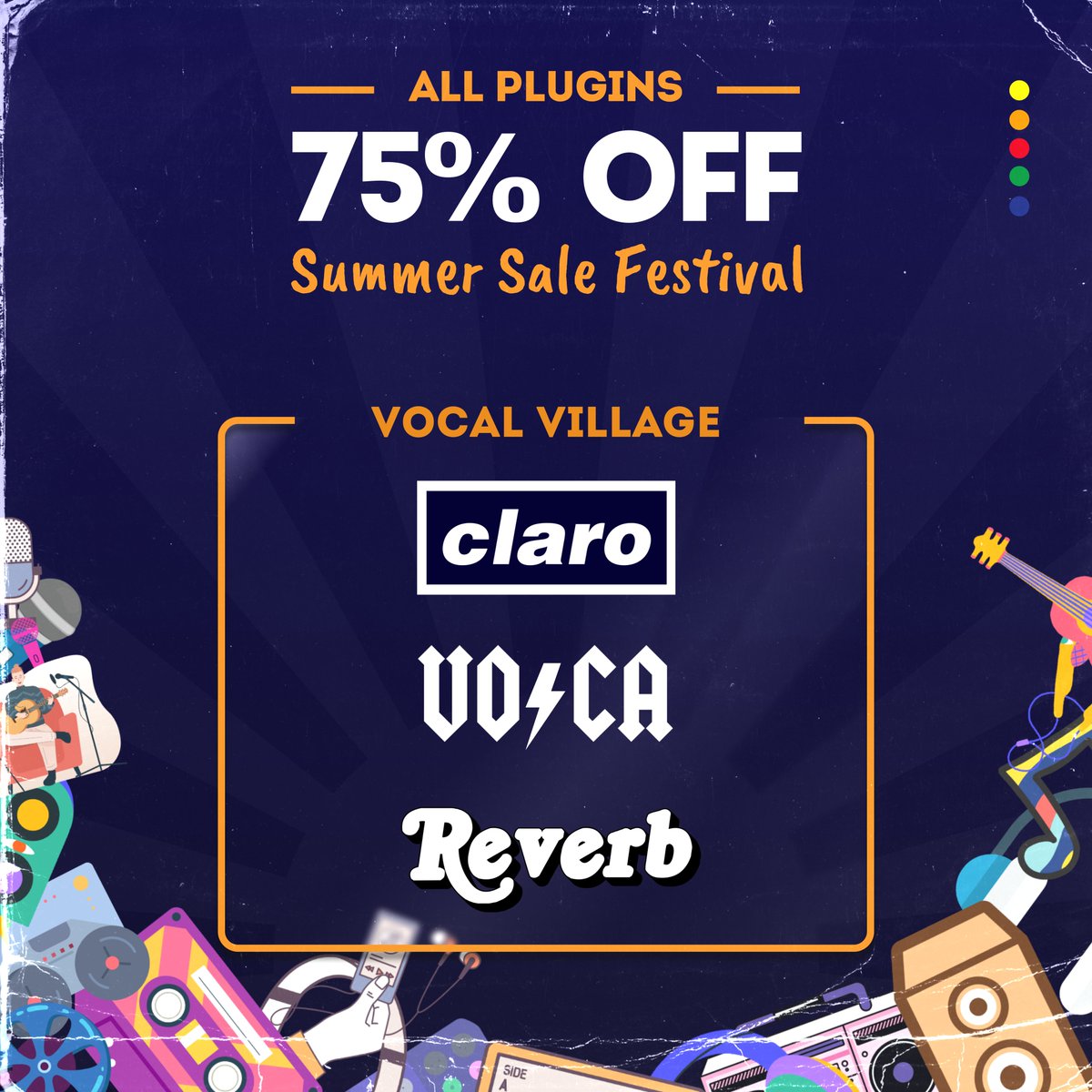 Just 3 days left to save 75% on all Sonnox plugins!

If you haven't been to Vocal Village yet, then we highly recommend checking out your headliners Claro, Voca and Reverb. 

Visit the link in our bio and take your vocal productions to the next level! 

#musicproduction