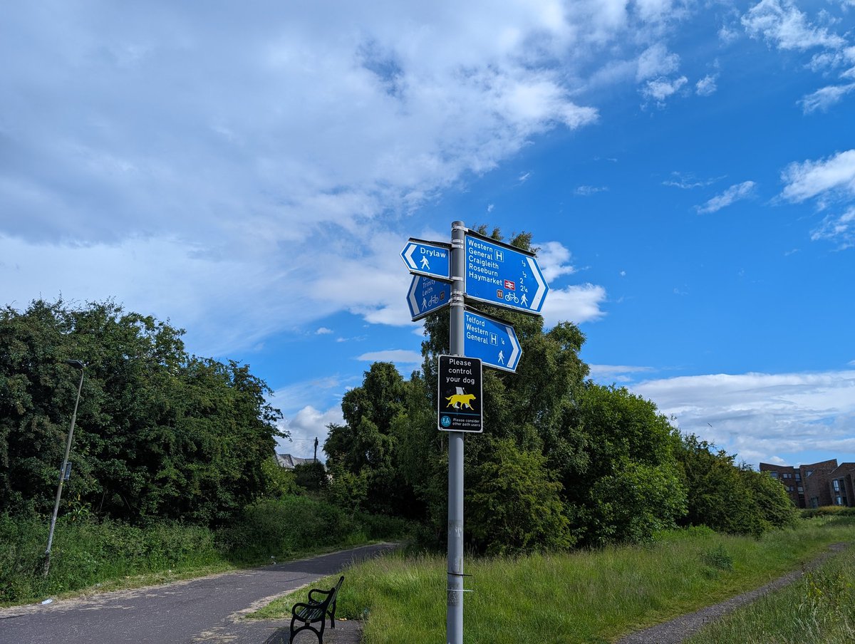 Running... On the path network, Edinburgh EH4