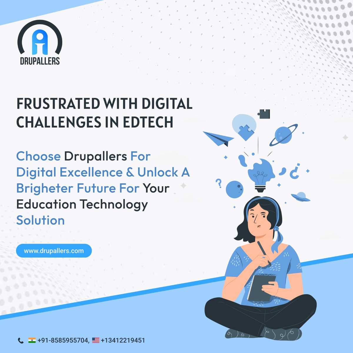 drupallers's tweet image. Overcome digital hurdles and elevate your EdTech journey with Drupallers.
Discover a world where excellence meets innovation.
.
🌐Website- drupallers.com
#Drupal 🌐 #DrupalCommunity 👥 #DrupalDevelopers 👩💻👨💻 #DrupalThemes 🎨🖥️ #DrupalModules 🧩🔌