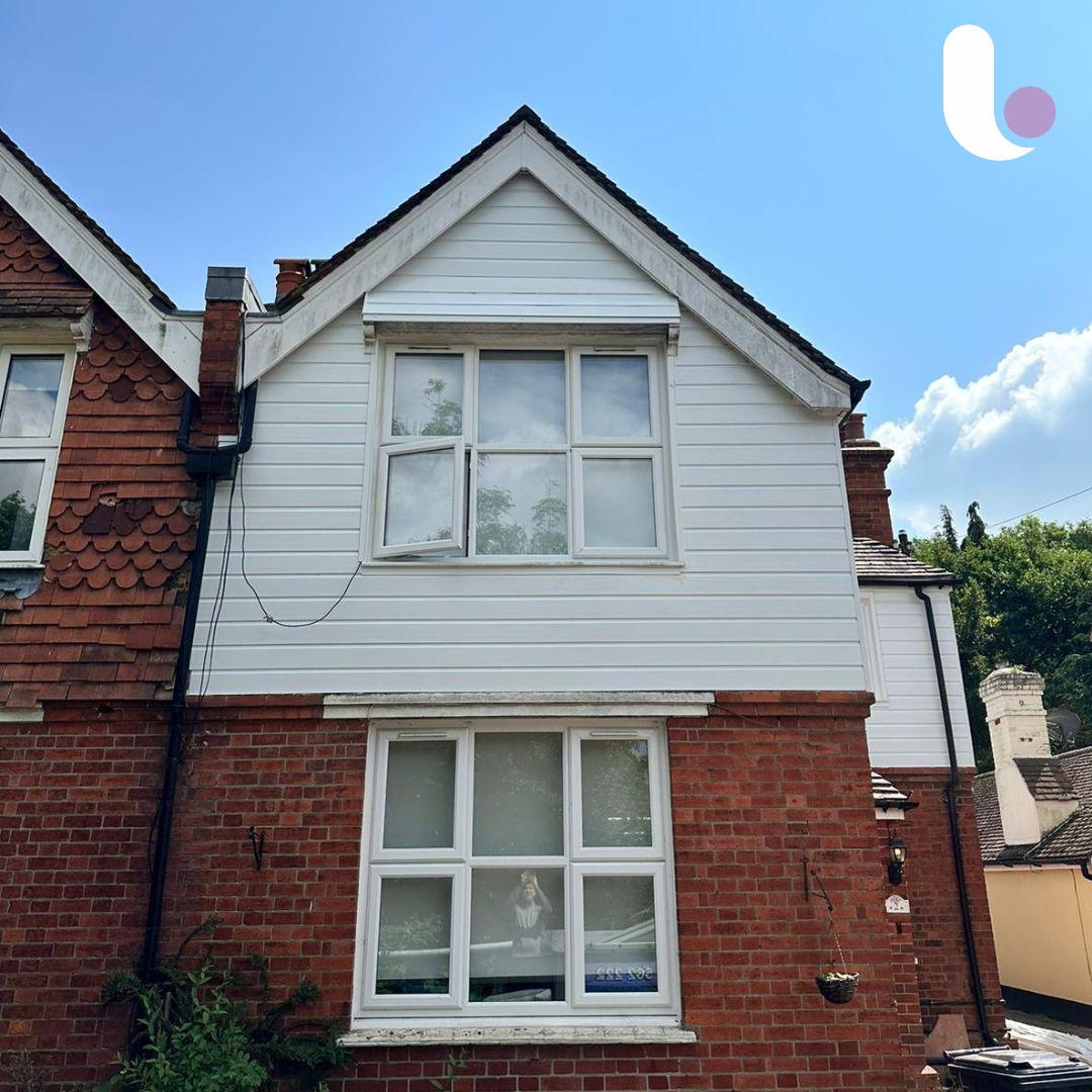 LibraUtility's tweet photo. Recent removal of brick cladding and replacement of PVC cladding at a property suffering from signs of damp in Lingfield. Since the cladding replacement, the damp has been neutralised internally, 

#CladdingRemoval #CladdingReplacement https://t.co/nMKim5cS7Y