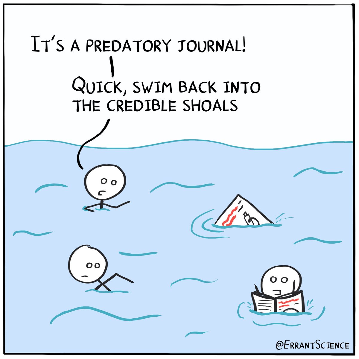 It's a little known fact that people get attacked by predatory journals in three feet of water about ten feet from the beach