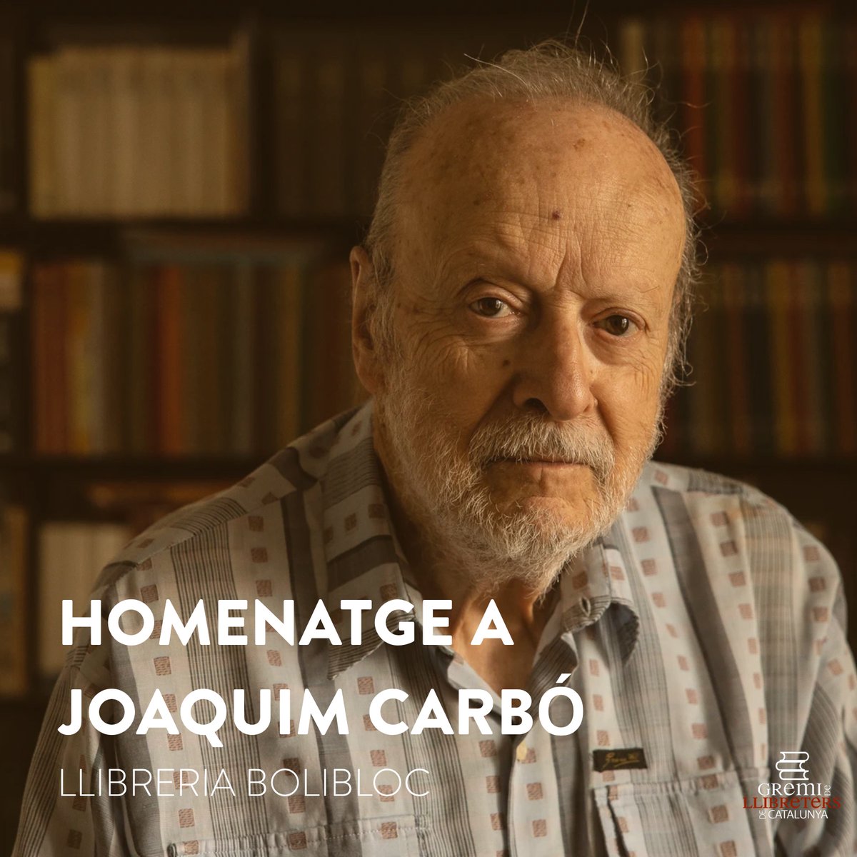 Les companyes de la llibreria <a href="/bolibloc/">Bolibloc</a> us conviden demà dimarts 18 a les 19 hores a la Festa Homenatge a Joaquim Carbó, escriptor de literatura infantil i juvenil i fundador de <a href="/cavallfort/">Cavall Fort</a>.

Comptarem amb la seva presència! 

#llibreries #Catalunya