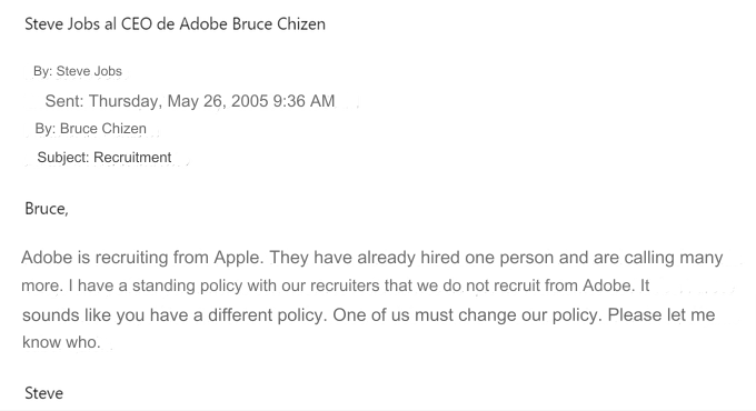 eyishazyer's tweet image. Steve Jobs to Adobe CEO Bruce Chizen