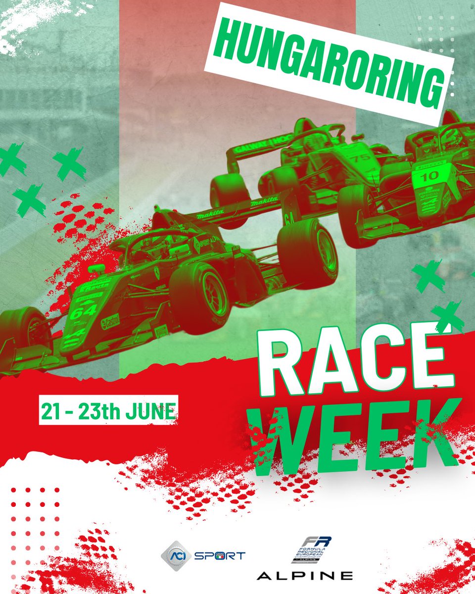 FRegionalAlpine's tweet image. After Germany, Belgium and Neatherlands now it’s time for Hungary! 

This week it’s 𝙍𝘼𝘾𝙀 𝙒𝙀𝙀𝙆 at Hungaroring 🇭🇺

#FormulaRegional #RoadToF1  #ACISport

@AlpineRacing | @fia | @pirellisport | @Castrol | @ErreaOfficial | @saraassicura