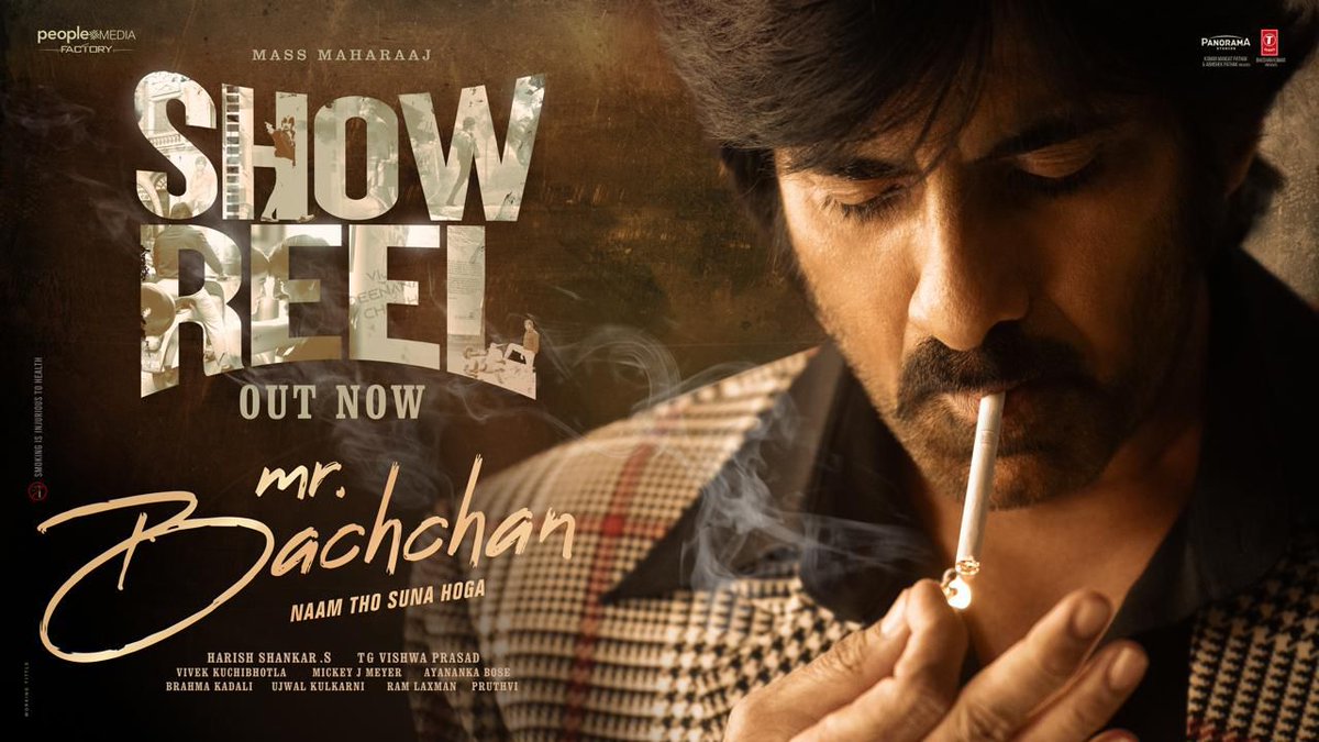 #MrBachchanShowReel ❤‍🔥

▶️ youtu.be/FgVYeHnc0Ak

#MrBachchan Mass Action Shuru 💥

#MassReunion
Mass Maharaaj <a href="/RaviTeja_offl/">Ravi Teja</a> <a href="/harish2you/">Harish Shankar .S</a> <a href="/IamJagguBhai/">Jaggu Bhai</a> <a href="/vishwaprasadtg/">Vishwa Prasad</a> <a href="/peoplemediafcy/">People Media Factory</a> <a href="/TSeries/">T-Series</a> <a href="/PanoramaMovies/">Panorama Studios</a> <a href="/vivekkuchibotla/">Vivek Kuchibhotla</a>