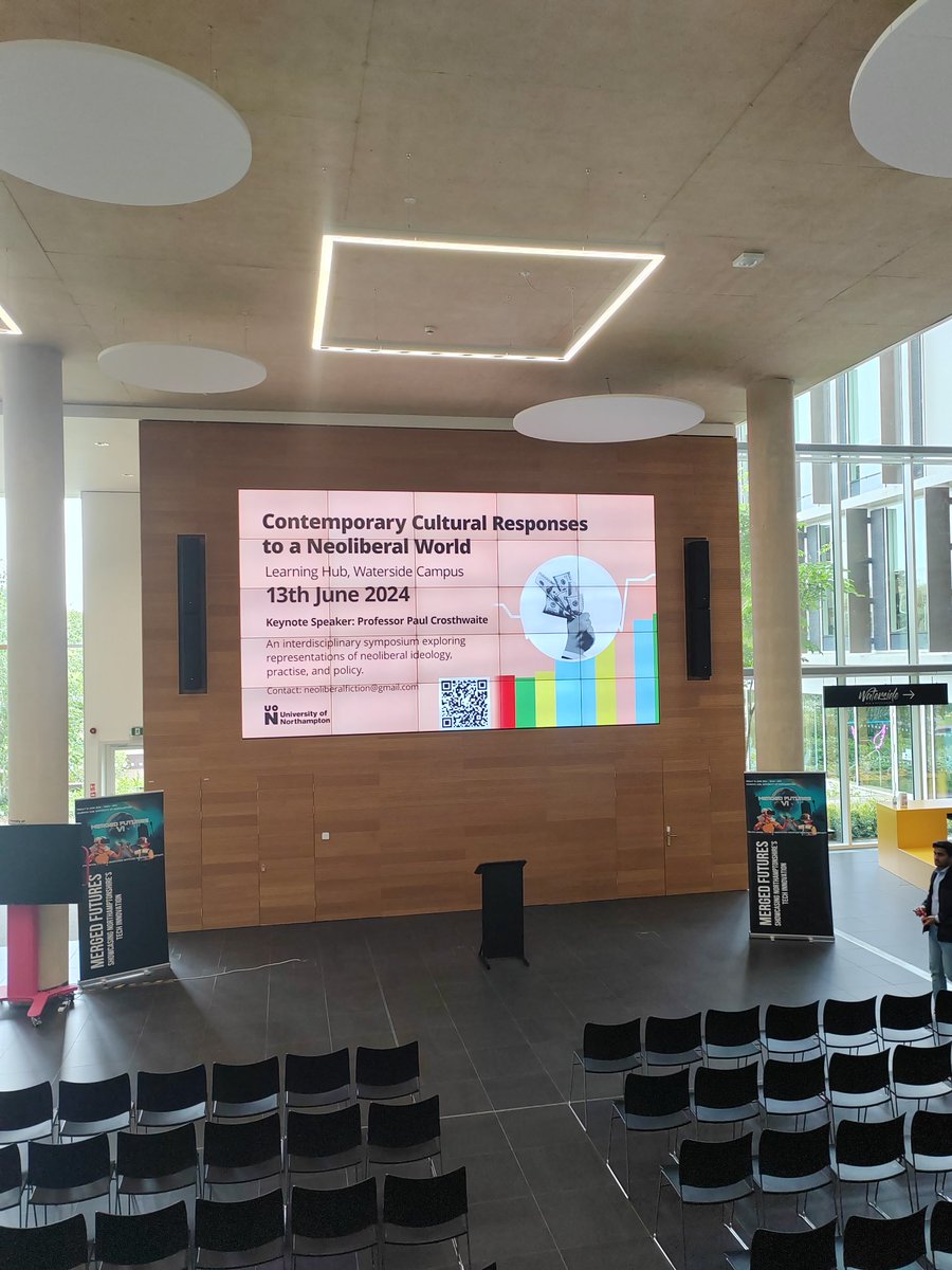 Thanks to everyone who made the <a href="/NeoliberalWorld/">Contemporary Responses to a Neoliberal World</a> Symposium a success!

We had a fascinating keynote by <a href="/p_crosthwaite/">Paul Crosthwaite</a> on alternative currencies, and papers on neoliberal trauma, anti-racism, and resistance in the creative industries...

A big thanks to the CCLS <a href="/EngNorthants/">English at The University of Northampton</a>