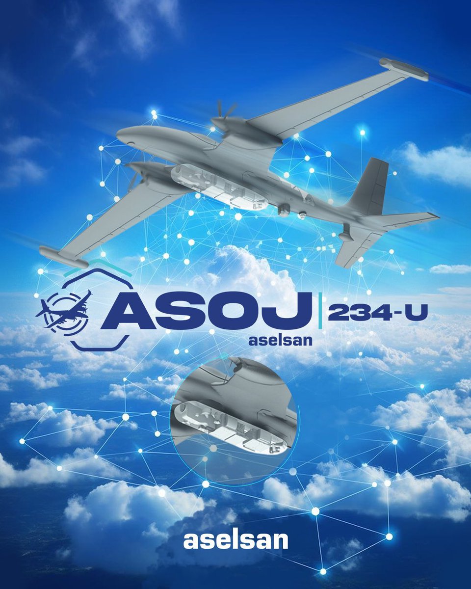HapliBilgiler's tweet photo. {#ElektronikHarp}
Dünyada bir ilk! ⬇️
Bayraktar #AKINCI İHA'ya entegre şekilde, uzaktan radar ve haberleşme karıştırma sistemi #ASOJ-234U, sahada oyun değiştirmeye geliyor.
⚡Radar Elektronik Destek / Taarruz,
⚡Haberleşme Elektronik Destek / Taarruz
@BaykarTech #ASELSAN https://t.co/dugbX3XHoV