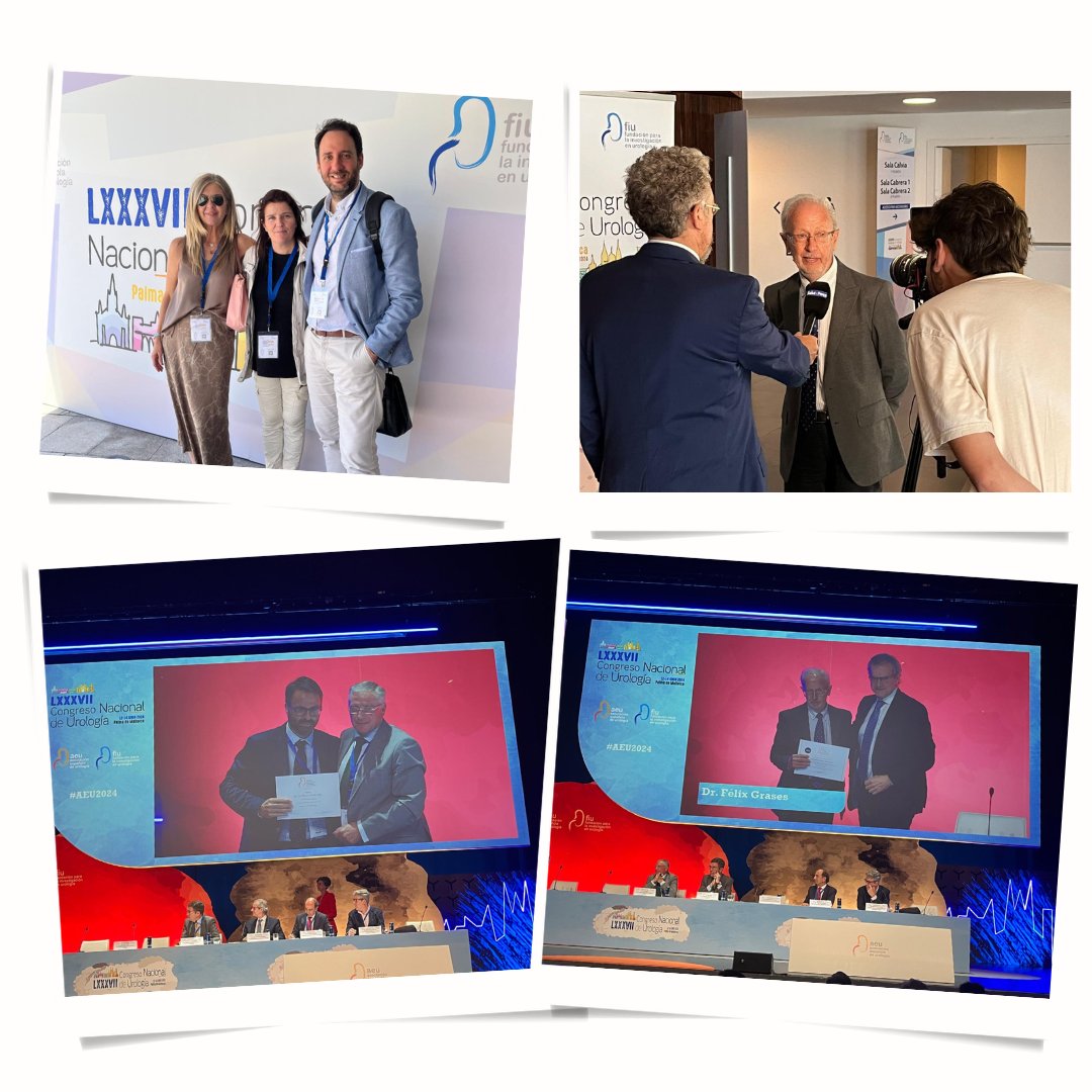 Devicare (@devicare) on Twitter photo La semana pasada pudimos asistir al Congreso Nacional de Urología en Palma de Mallorca.
Enhorabuena al Dr. Félix Grases, reconocido como "Miembro de Honor" de la AEU y el Dr. <a href="/albertobudiaalb/">alberto budia alba</a> por su labor al frente del Grupo de Litiasis de la AEU durante estos últimos 4 años. La semana pasada pudimos asistir al Congreso Nacional de Urología en Palma de Mallorca.
Enhorabuena al Dr. Félix Grases, reconocido como "Miembro de Honor" de la AEU y el Dr. <a href="/albertobudiaalb/">alberto budia alba</a> por su labor al frente del Grupo de Litiasis de la AEU durante estos últimos 4 años.