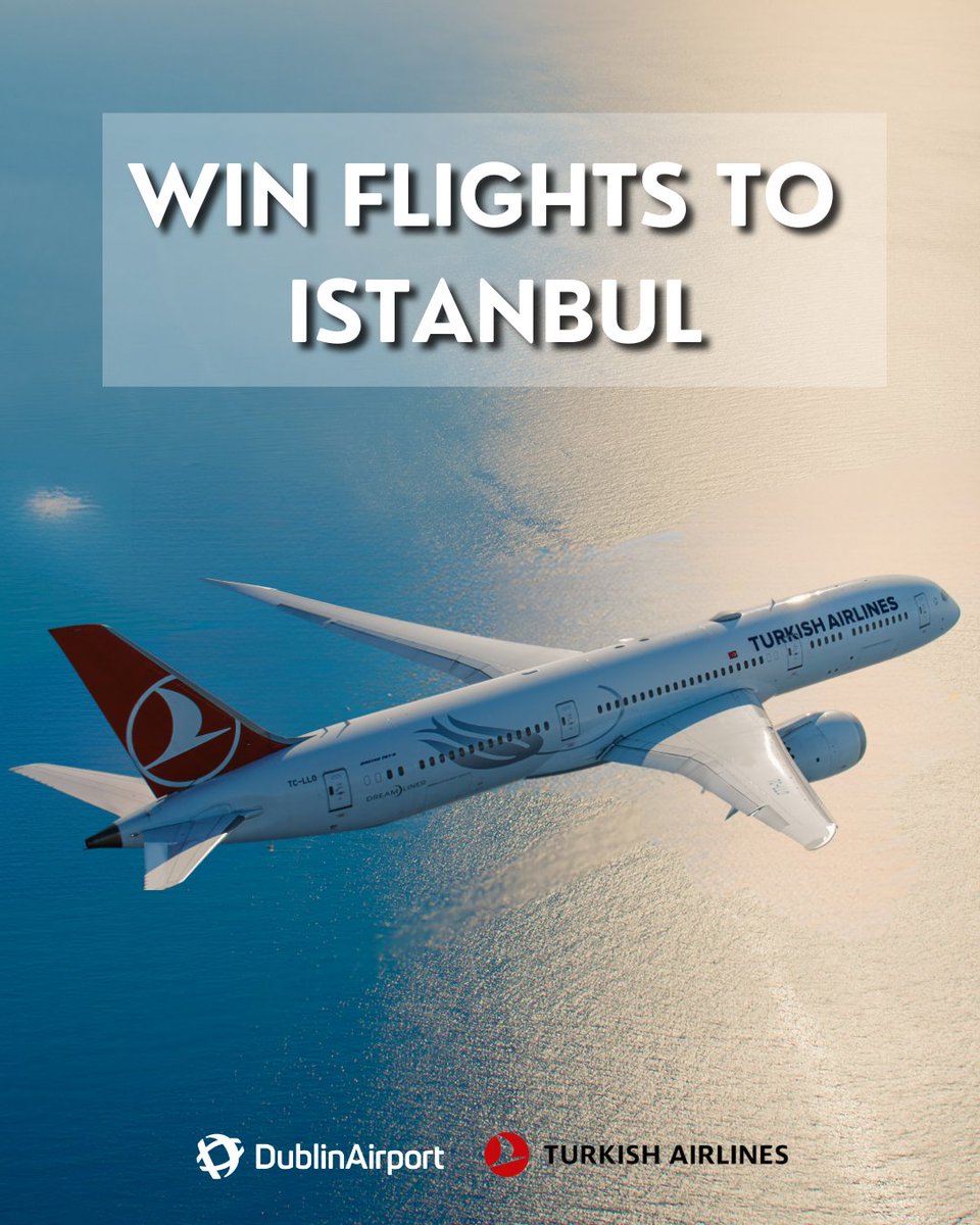 Dublin Airport (@dublinairport) on Twitter photo Istanbul Flight Competition ✈️
@dublinairport has partnered with <a href="/TurkishAirlines/">Turkish Airlines</a>
to offer 2 return flights to Istanbul.
To enter simply:
1. Follow @dublinairport
2. Like the competition post
3. Tag in the comments who you would bring with you Istanbul Flight Competition ✈️
@dublinairport has partnered with <a href="/TurkishAirlines/">Turkish Airlines</a>
to offer 2 return flights to Istanbul.
To enter simply:
1. Follow @dublinairport
2. Like the competition post
3. Tag in the comments who you would bring with you