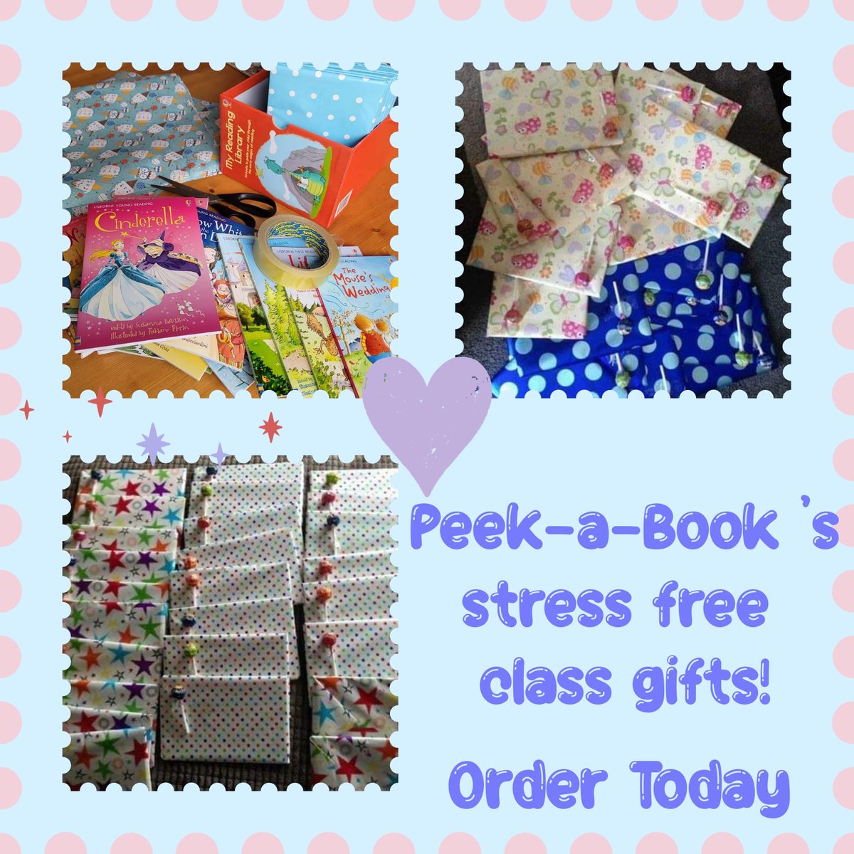 PeekaBook8's tweet photo. #TagATeacher #taganursery #tagaschool
📷 Stress Free Class/Event Gifts 📷
📷 A lovely Usborne book wrapped up £1 each or add treat for 5p.
📷 Available for ages 3-10 perfect for schools, nurseries or any group looking for end of school year gifts. https://t.co/eidjzJd8xz