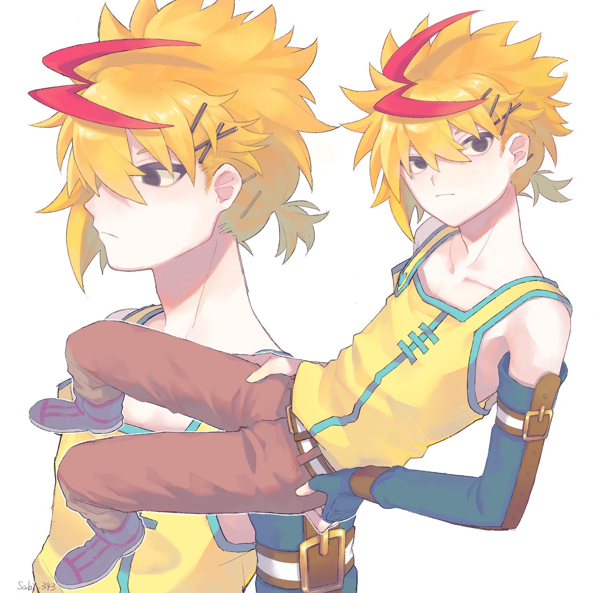 sabi_343's tweet photo. 横の髪ピンでバチバチに留めてるの見たいな〜〜って絵 https://t.co/NLdjgTnJ7O