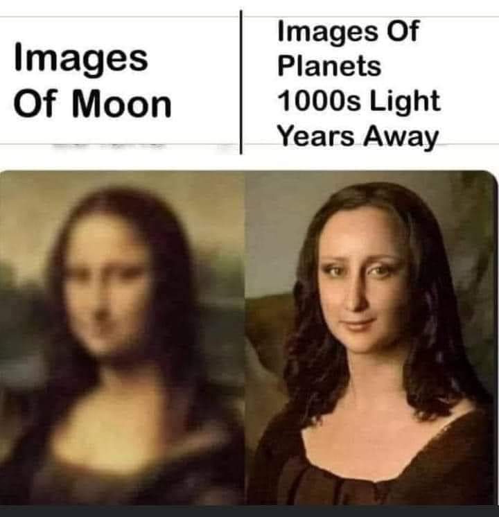 Space_Is_Fake01's tweet photo. 🤣
The moon is not "238,000 miles away."
#FlatEarth #MoonLandingHoax #SpaceIsFake #EarthIsFlat #FakeMoonLandings #LocalMoon #JesusIsKing👑 https://t.co/90lB4OYKQP