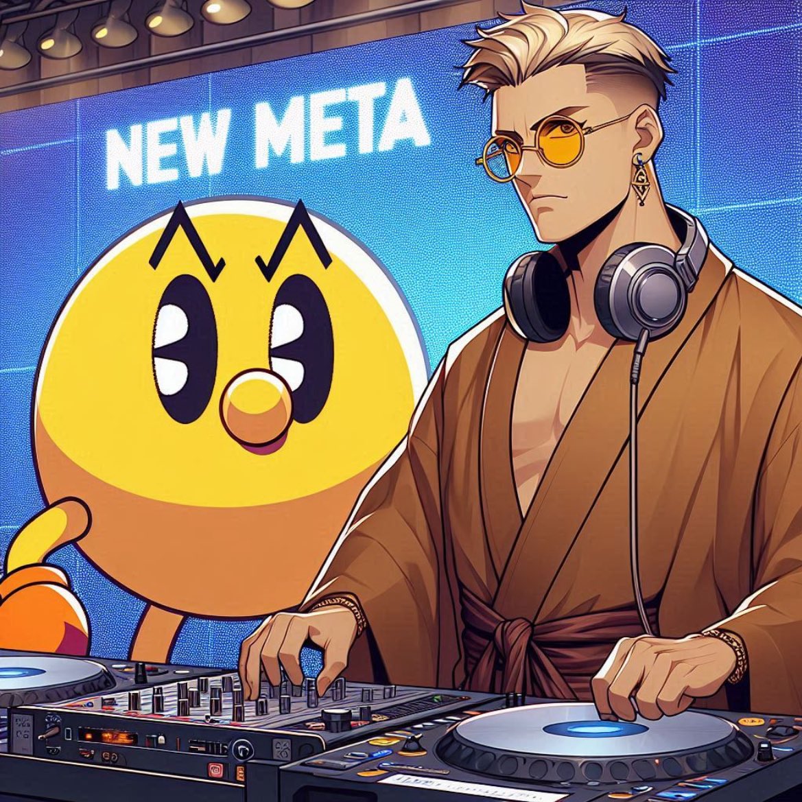 cryptoronimo's tweet image. Who’s up for the @pacmoon_ new meta party?! everybody who waited is getting free drinks the $PAC revamped club!