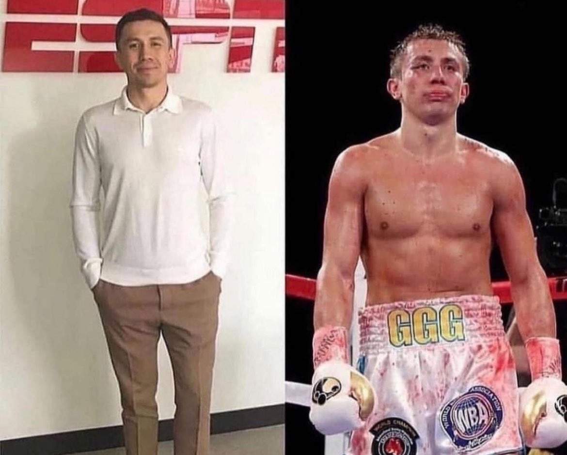 justboxe's tweet photo. Littéralement Golovkin, d’autant plus que le sang sur sa tenue n’est même pas le sien… https://t.co/zJICXmX6mf