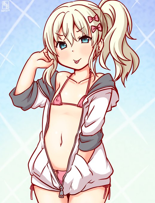 「ぁに提督、あたしのこと熱い目で見ちゃって?
 ほらほら♪ 見たい?
 …えっ、リベ見てた…? はあああああああああ!?」

#艦これ版真剣お絵描き60分一本勝負_20240617
#グレカーレ 