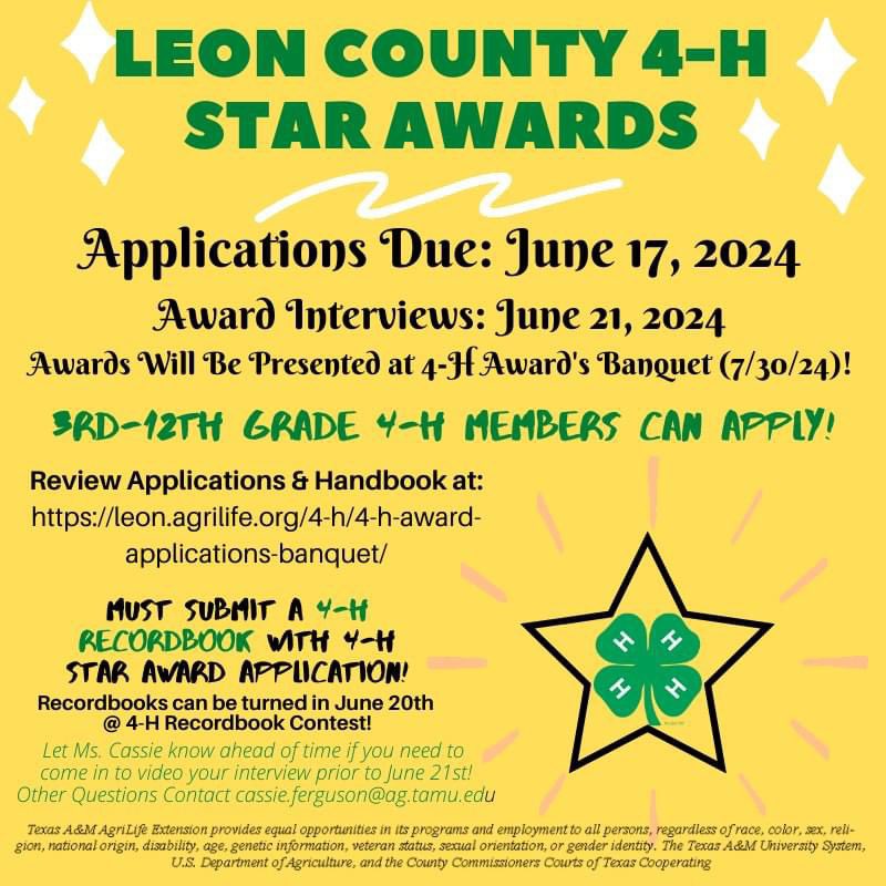 leoncounty4h's tweet photo. HAPPY MONDAY! Check out the Leon County 4-H Weekly Memo! Leon County Youth Livestock Show Check Pick Up is THIS Saturday &amp; Next Monday! For more information visit: https://t.co/PmXAr1Fln4  Have a blessed week! Post 1/3 https://t.co/9tngQME5o9