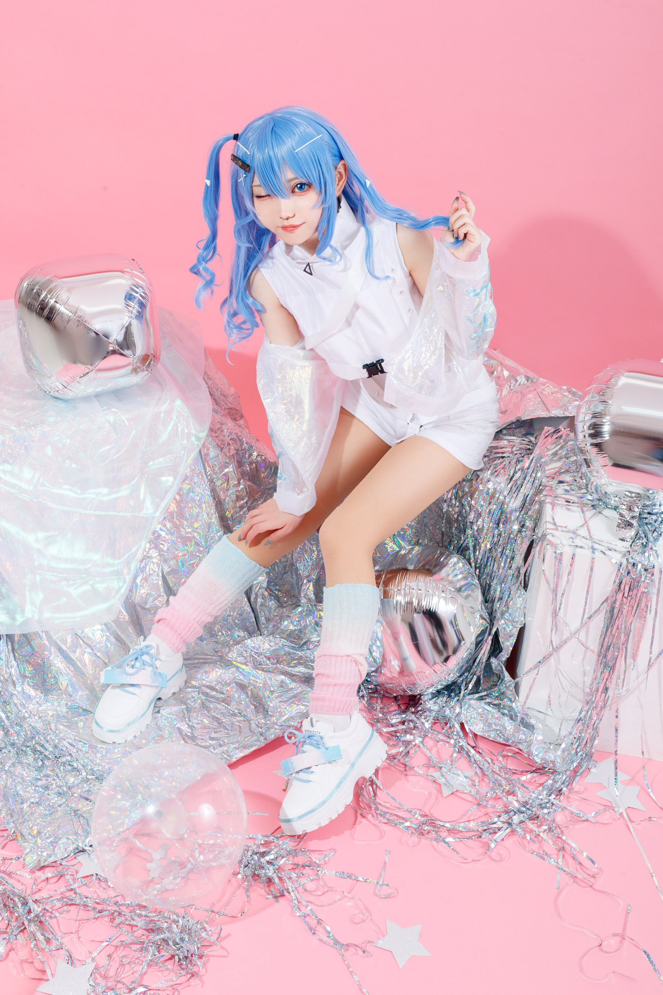 Aqua@ご不明点はプロフにて レモンスカッシュチアーズ　コスプレ　衣装 あんスタ Crazy:B × 2wink「LEMON SQUASH CHEERS!」 MV衣装
