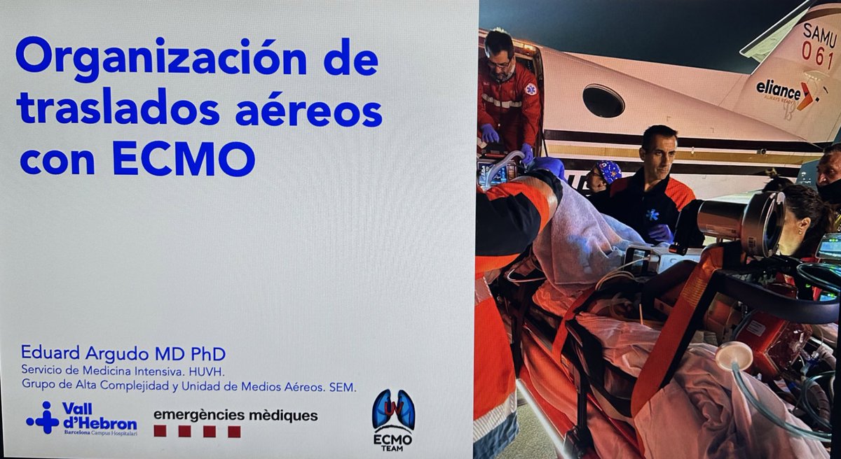 Nos vemos en unas horas para hablar de transporte en ECMO y, sobretodo, de transporte aéreo en ECMO‼️

➡️ Inscripciones gratuitas: us02web.zoom.us/webinar/regist…

¡Gracias <a href="/SEMES_GTAM/">Aerotransporte Medicalizado SEMES</a> <a href="/SEMES_/">SEMES</a> por la invitación a esta interesante conferencia!