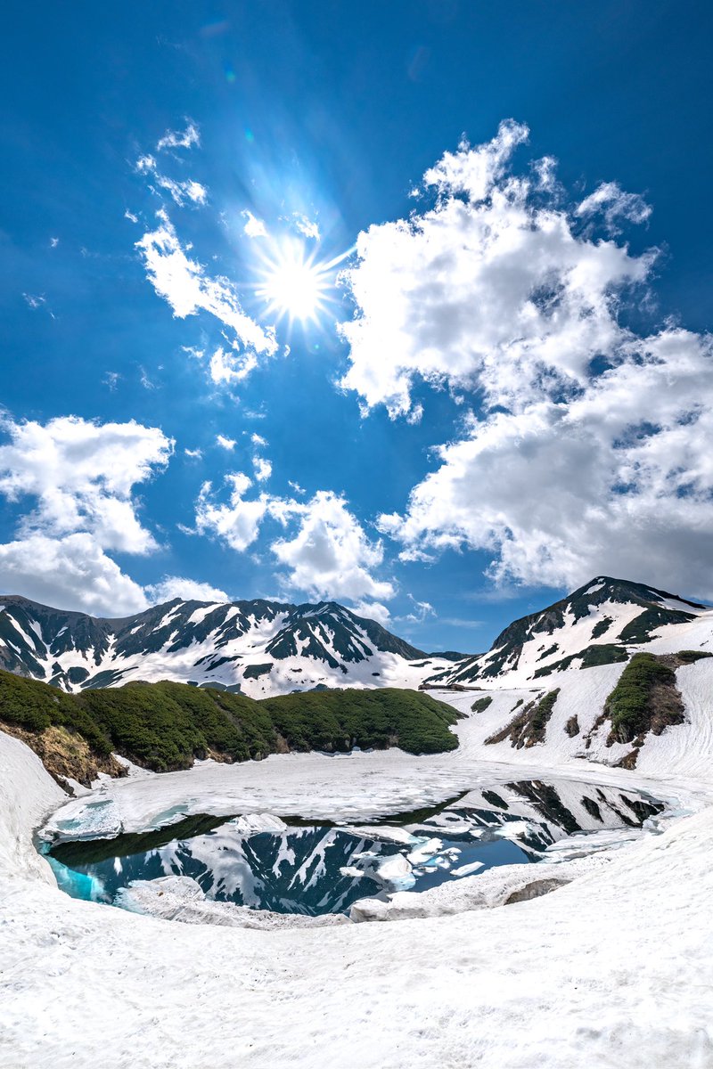 6月のみくりが池が綺麗すぎてびっくりした。