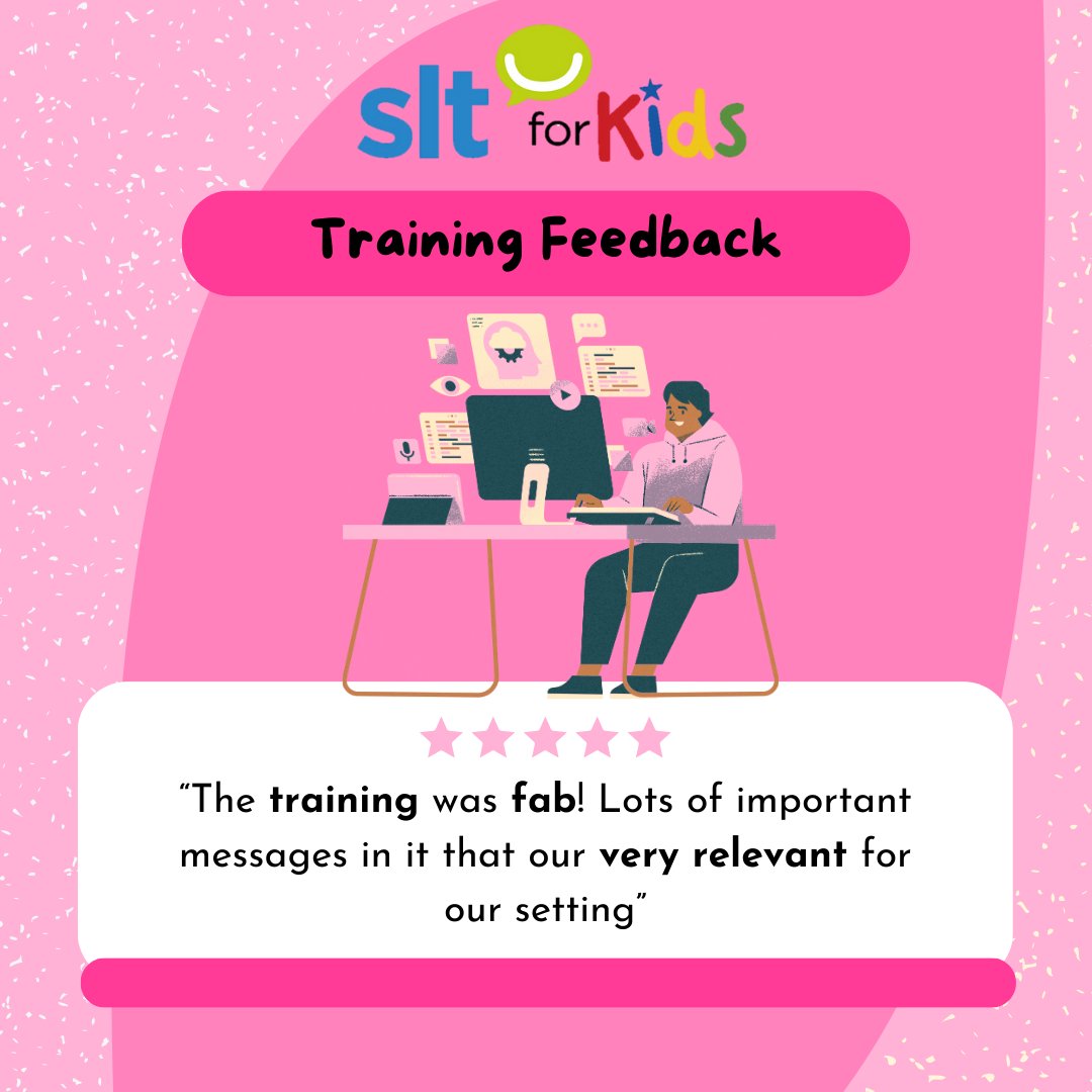 Great feedback from our recent trainning events 💫👥.
.
.
.
#SLTforKids #feedbacktraining #communication #teamwork