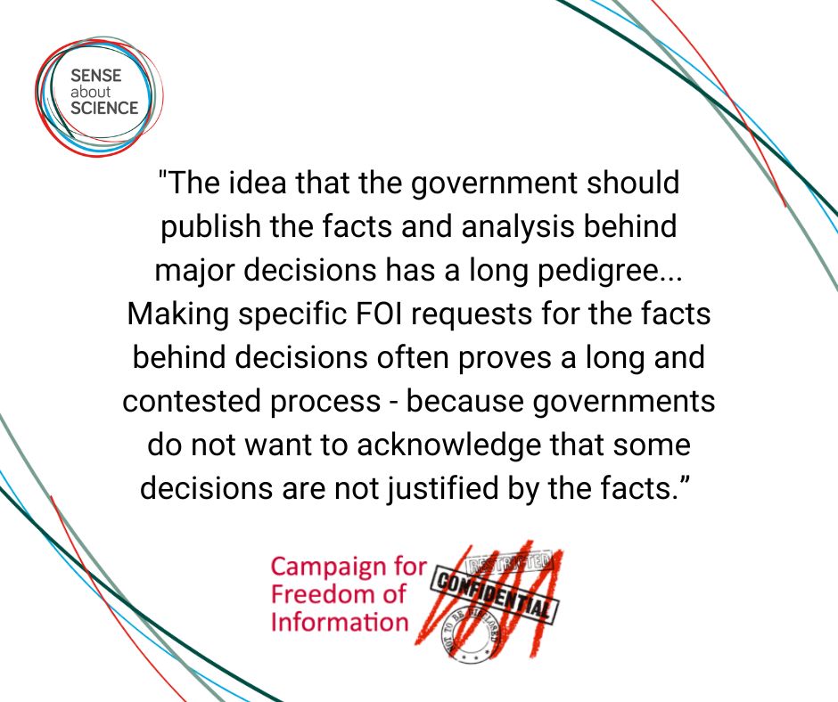 senseaboutsci's tweet photo. If departments don’t follow existing rules on publishing policy evidence, public trust in politics will continue to erode.
@CampaignFoI have endorsed our call for the next PM to ensure that departments will stick to the existing rules on #EvidenceTransparency #TrustInPolitics https://t.co/WhcJRnlz75