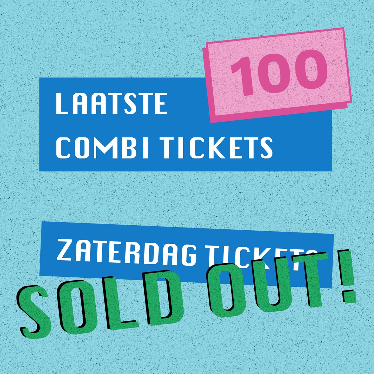 😵‍💫 𝗪𝗼𝘄, 𝘁𝗵𝗮𝘁 𝗲𝘀𝗰𝗮𝗹𝗮𝘁𝗲𝗱 𝗾𝘂𝗶𝗰𝗸𝗹𝘆!
❌ De losse zaterdag tickets zijn uitverkocht!
 🎫 Er zijn nog wel combi tickets, maar ook hiervan zijn er nog maar 100 beschikbaar.
➡️ Laatste tickets via WeitjeRock.com/tickets