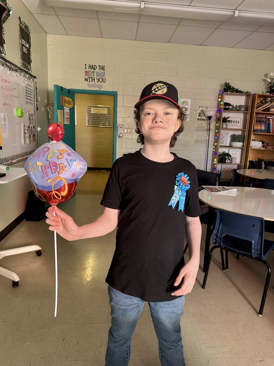 Happy birthday to this sweet friend today! He is kind, he’s always ready to crack a joke, and his smile can brighten anyone’s day! <a href="/learysbrook/">Leary's Brook Jr High</a> ⭐️🥳☀️