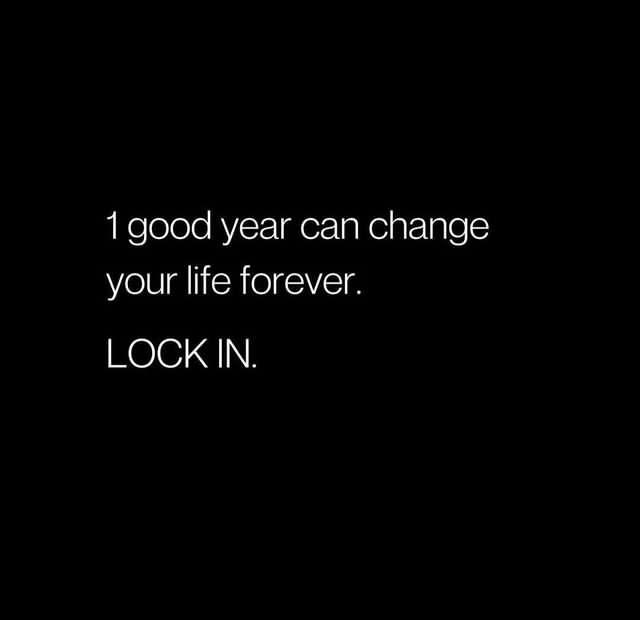 Just one good year.