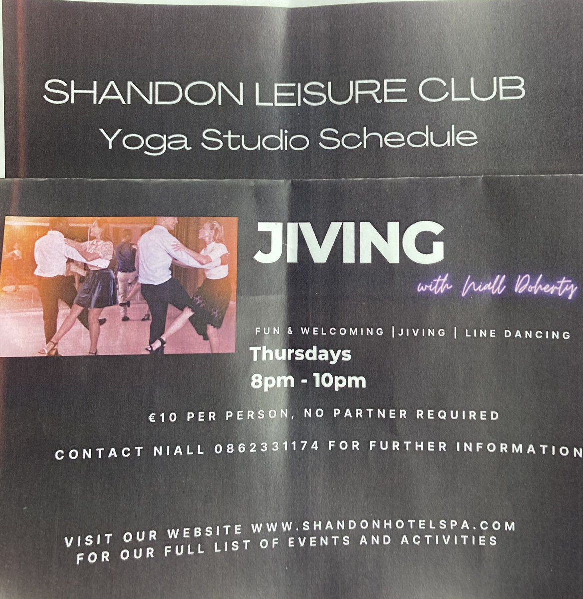 berniemshiels's tweet image. Dancing with Niall Doherty every Thursday 8-10pm Yoga suite Shandon hotel #fun #fitness #learntodance