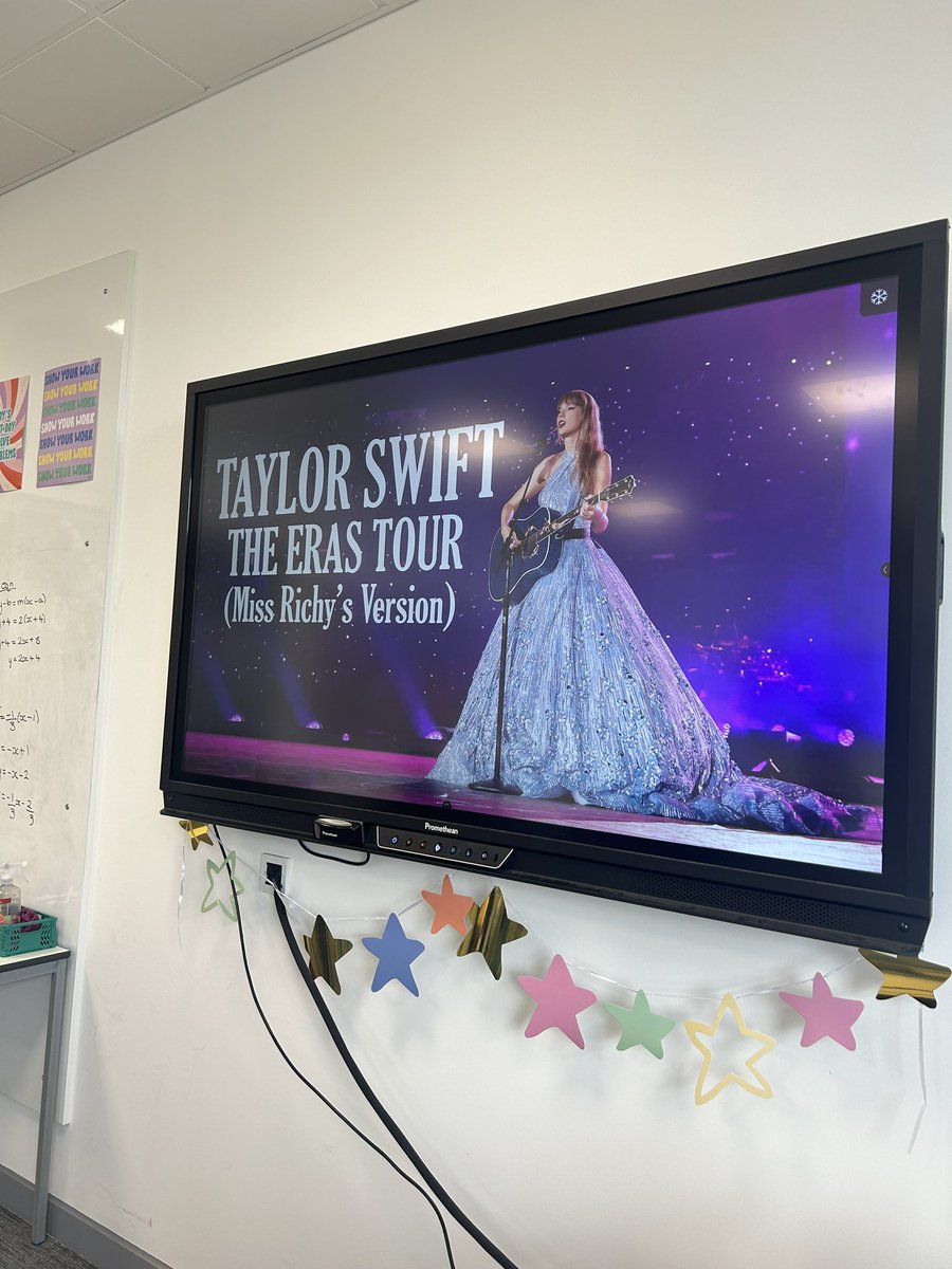Miss__Richy's tweet photo. The Eras Tour (Miss Richy’s Version) for our S2 and S3 pupils💜✨ @BoclairAcademy @taylornation13 @taylorswift13 https://t.co/Uzu6emWk7y