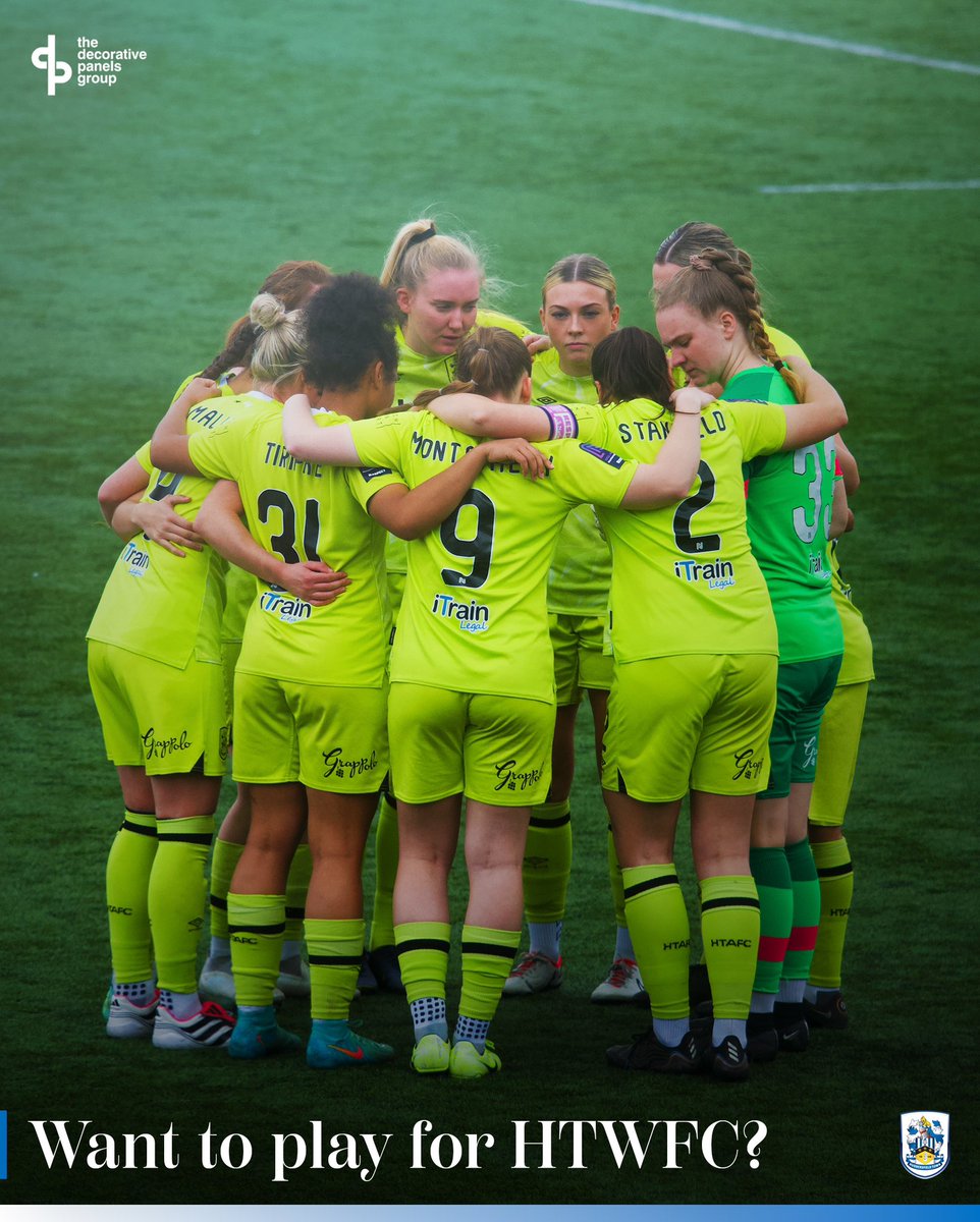 👥 WANT TO JOIN OUR SQUAD?

If you would like to join our squad ahead of next season, please fill out this form. We will then be in contact to invite you to train with the first team. 

👉 forms.gle/1rbDgVxbKHB9kf…

💙 #HTWFC || #HTAFC #UTT