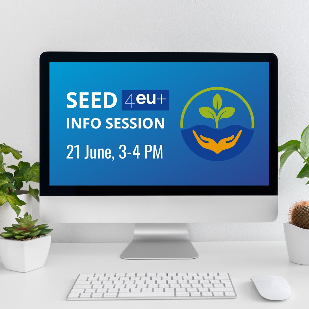 🌱 SEED4EU+ Online info session!

🤔 Are you considering applying for the new edition of the funding call? Join our info session, learn about eligibility criteria &amp; get tips on crafting a winning proposal!

When❓21 June, 5-4 pm CET

🔗Register by 19 June: bit.ly/4en3vLl