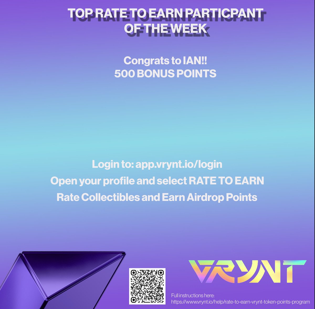✨✨Stacking up those airdrop points IAN!! Congrats!