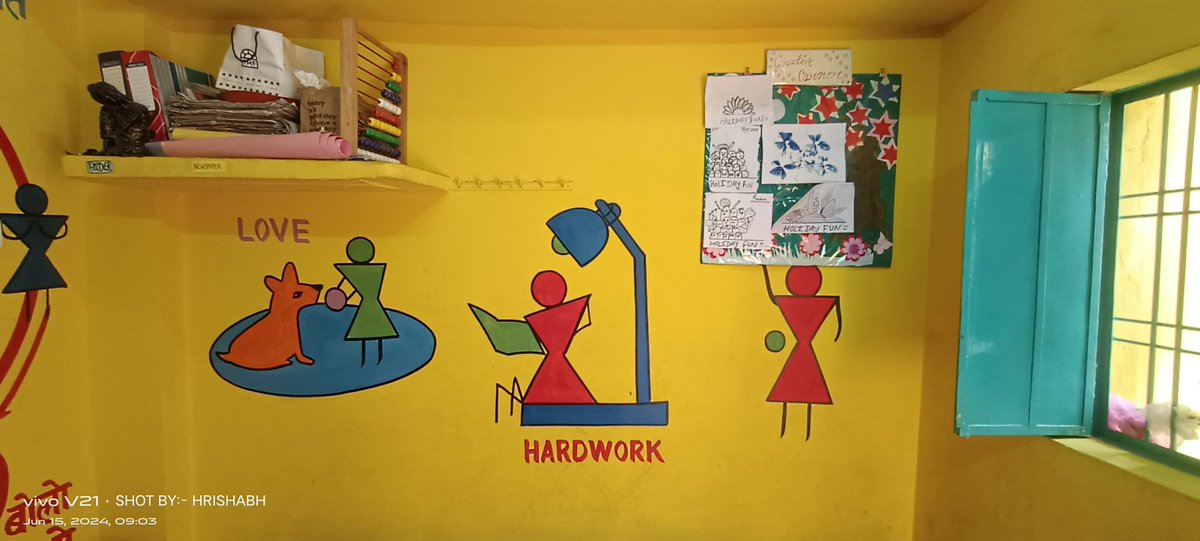 SarthakNGO's tweet photo. Yellow Rooms are designed to spark joy and curiosity!
With #interactive themes and vibrant #illustrations, these spaces promote a #love for learning, making every moment in the #YellowRooms an exciting and #joyful experience.
#UrbanSlums #TransformationalEducation
@ChiefSecyUP https://t.co/aTUuZUH0Pm