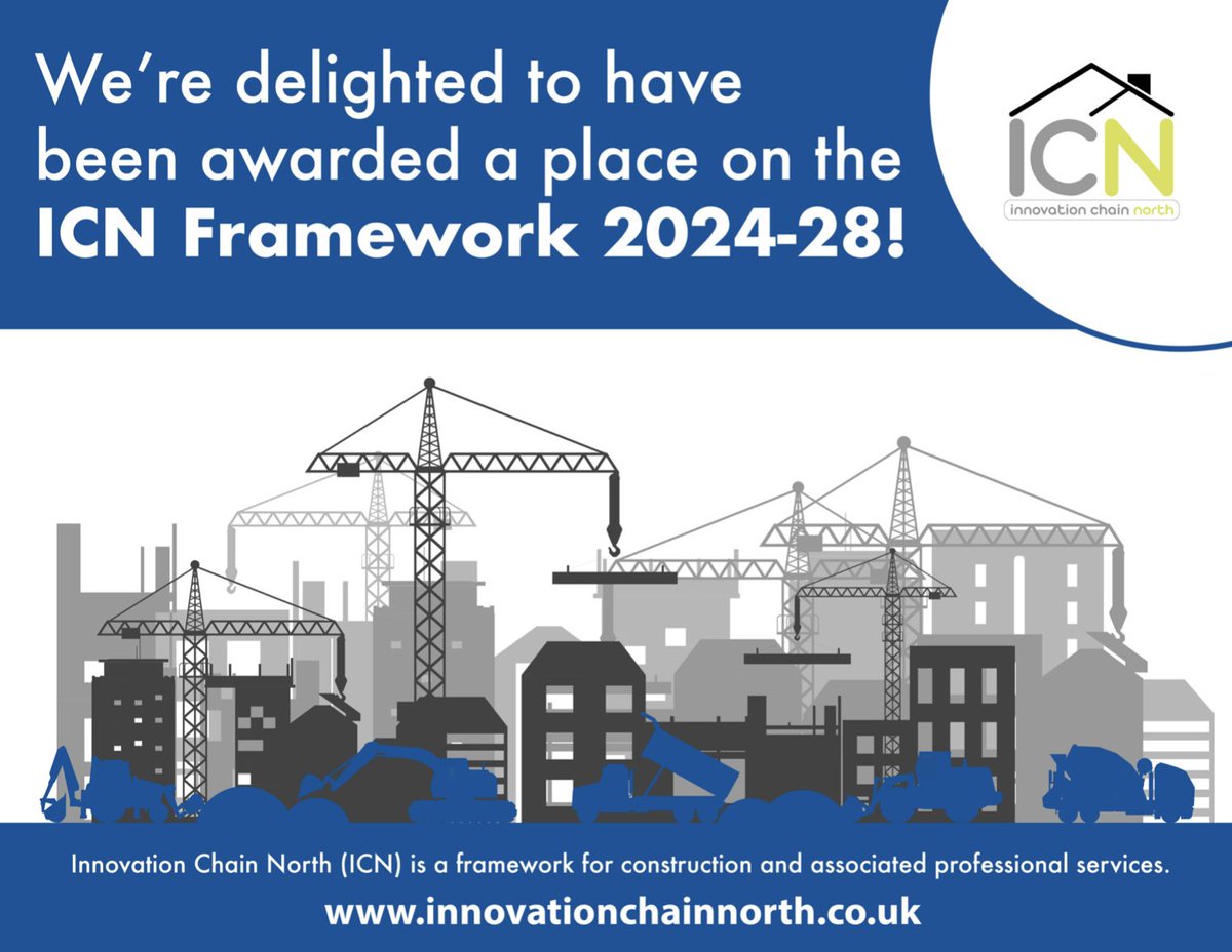 We are delighted to announce that we have been successfully appointed by Great Places Housing Group to its £1.5 billion Innovation Chain North (ICN) framework of contractors for the next 4 years.

<a href="/MyGreatPlace/">Great Places Housing Group</a> <a href="/ICN_framework/">Innovation Chain North</a>