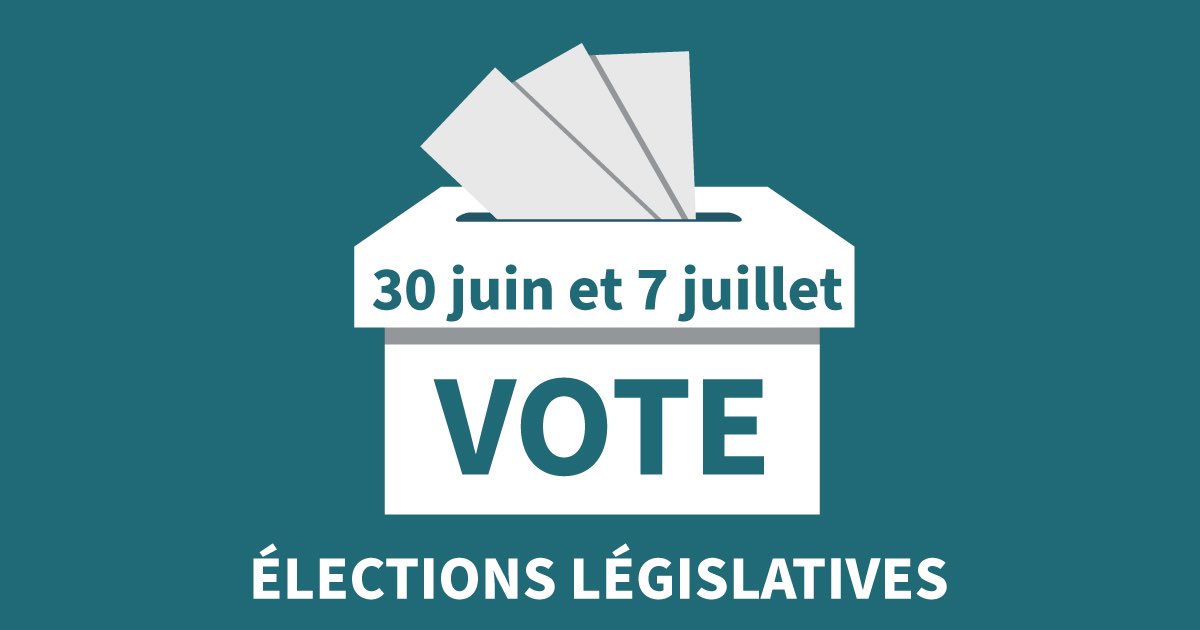 Joel Raymond (@joelraymondm) on Twitter photo Suite à notre demande, Mr <a href="/Prefet34/">Préfet de l'Hérault 🇫🇷</a> vient de signer l’arrêté modifiant à titre exceptionnel le siège du bureau de vote de <a href="/Montaud34/">Ville de Montaud</a> pour les prochaines élections législatives #3403.
Les électeurs devront donc se rendre le 30/06 et 07/07 à la Garderie, 24 rue Gaston Baissette. Suite à notre demande, Mr <a href="/Prefet34/">Préfet de l'Hérault 🇫🇷</a> vient de signer l’arrêté modifiant à titre exceptionnel le siège du bureau de vote de <a href="/Montaud34/">Ville de Montaud</a> pour les prochaines élections législatives #3403.
Les électeurs devront donc se rendre le 30/06 et 07/07 à la Garderie, 24 rue Gaston Baissette.