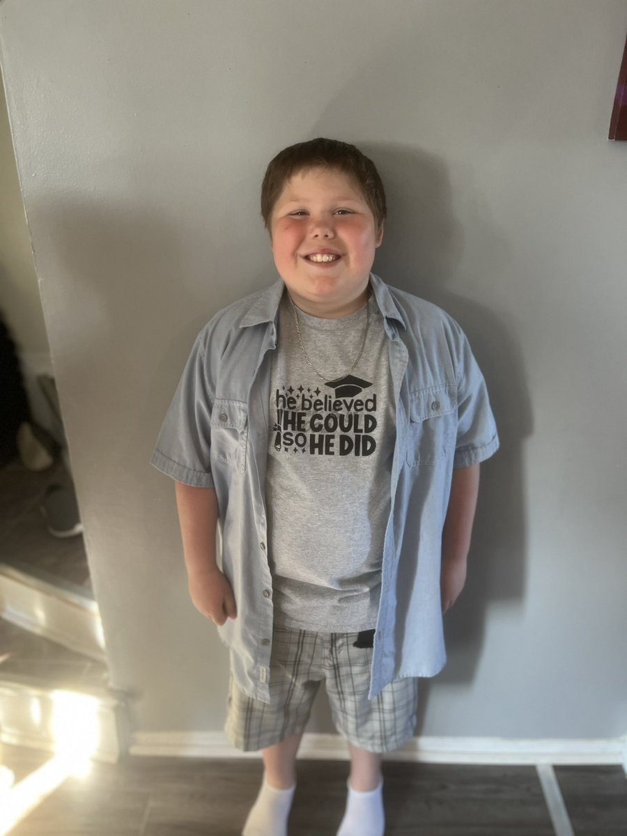 StephnJeffreyS's tweet photo. I can’t believe how far you’ve come already. I’m so happy to see you thriving with your school work.
I can’t wait to see how you do next year!

Daddy and mommy are so proud of you Carter and we can’t wait to watch your leaving ceremony today!  #hebelievedhecouldsohedid https://t.co/nVx7c6xZOQ