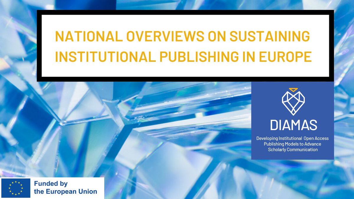 DIAMAS Project (@diamasproject) on Twitter photo 🌍Understanding the state of Diamond OA publishing across the European Research Area is a key goal in the <a href="/DiamasProject/">DIAMAS Project</a>.
➡️Read our latest report, the newly-published "National overviews on sustaining institutional publishing in Europe": diamasproject.eu/national-overv… 🌍Understanding the state of Diamond OA publishing across the European Research Area is a key goal in the <a href="/DiamasProject/">DIAMAS Project</a>.
➡️Read our latest report, the newly-published "National overviews on sustaining institutional publishing in Europe": diamasproject.eu/national-overv…