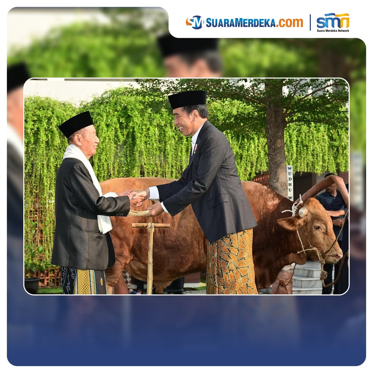 suaramerdeka's tweet photo. Presiden Jokowi melakukan solat Idul Adha di Simpang Lima Semarang, Senin, 17 Juni 2024.

https://t.co/3Wj2Wrrlb2

#suaramerdeka #suaramerdekacom #promedia #presidenjokowi #jokowi #solatiduladha #simpanglima #semarang #simpanglimasemarang https://t.co/bRiwCkmLhm