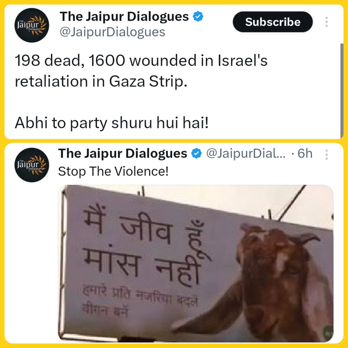- Celebrates massacre of children

- Sheds tears for Mutton.

Height of Shamelessness !!