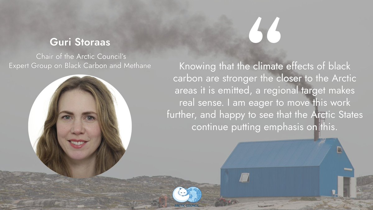 DYK black carbon - or soot - is not regulated internationally. 

The Arctic Council thus set the first regional collective aspirational black carbon target in 2017 🎯: to reduce emissions by 25-33 % (relative to 2013) by 2025.

Learn more 👉 arctic-council.org/about/task-exp…