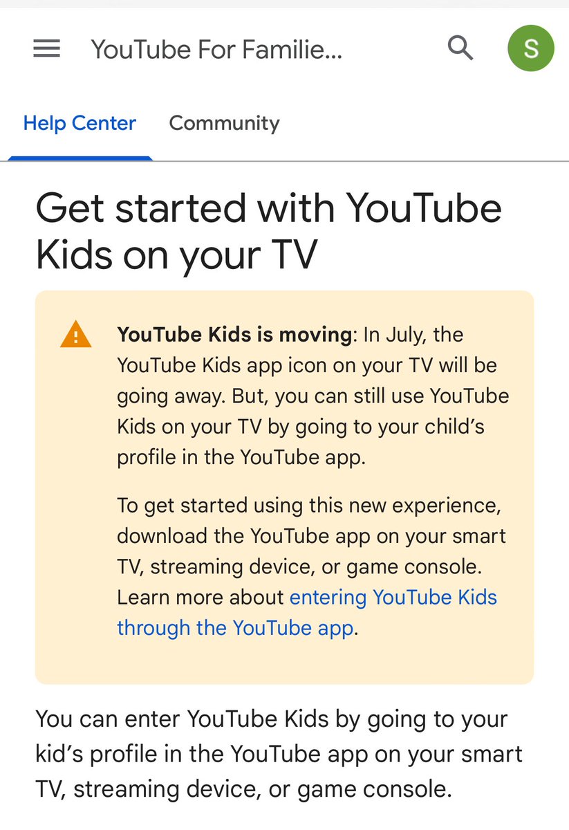 Can’t believe that the separate <a href="/YouTube/">YouTube</a> kids app is going

Kids still end up choosing parents YT profile to get full access to videos where they are exposed to an array of unfiltered videos.A separate app enabled some degree of control!

#KeepYTKidsseperate #DigitalPublicHealth