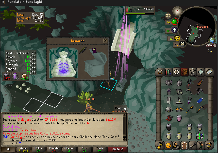 OSRS_Killua's tweet photo. Back from holiday, joined a CM bingo and we pulled another 2 tbow xDD Trio split and duo split >:O https://t.co/N2abtS4xBz