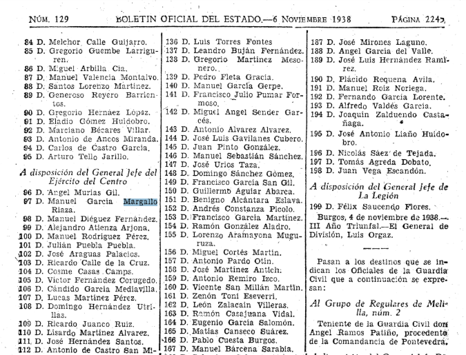 Emilio_Silva_'s tweet photo. -El padre del ministro García Margallo fue alférez golpista en el ejército de Franco "a disposición del General Jefe del Ejército del Centro".
-No hay más preguntas señoría. https://t.co/7FLfBI6aos